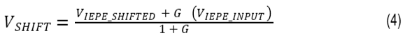 Formula for calculating the required voltage shift