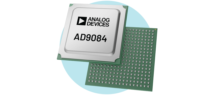 Illustration of AD9084 chip carrier.