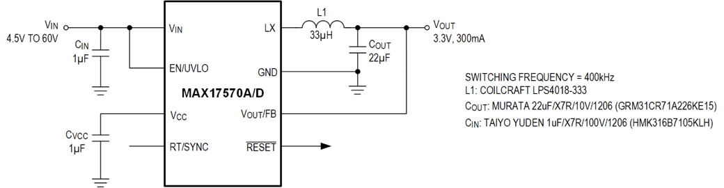 MAX17570 Typical Application Circuit